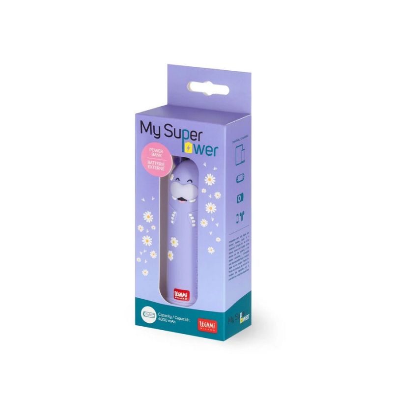 Power Bank μπρελόκ Legami Hippo 4800mAh