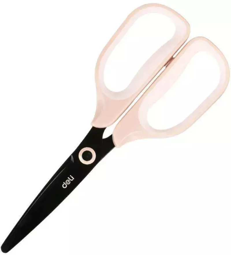 Ψαλίδι γραφείου Deli 17,5cm με μαλακή λαβή Ροζ