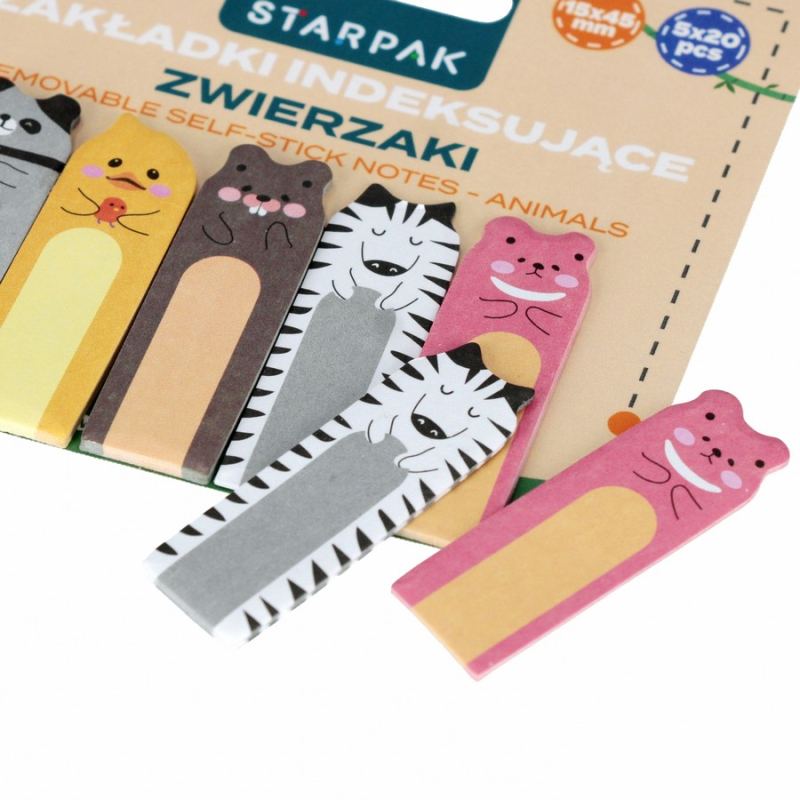 Σελιδοδείκτες αυτοκόλλητοι Starpak Animal Zebra