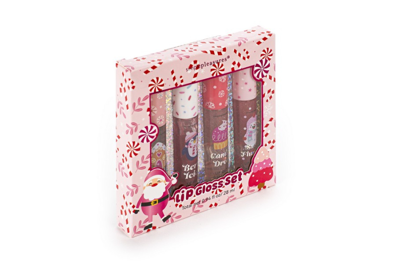 Σετ 4 τεμ Lip gloss Tri-Coastal Santa 4x7 ml