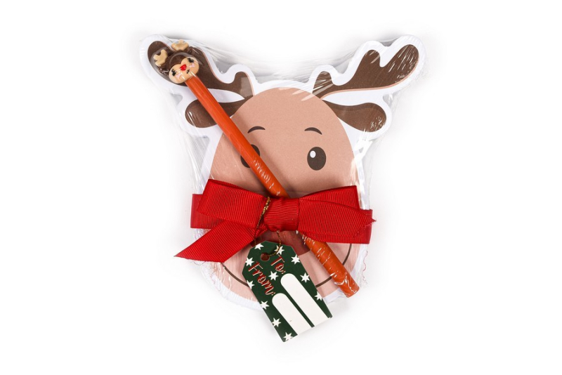Σετ αυτοκόλλητα χαρτάκια Tri-Coastal με στυλό Reindeer