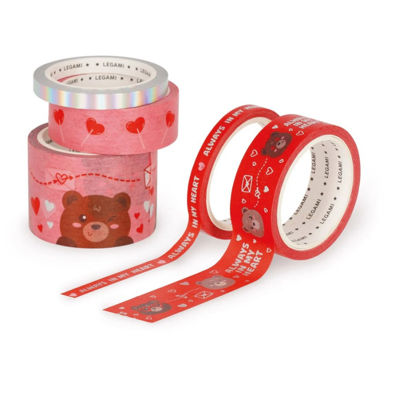 Σετ αυτοκόλλητες ταινίες Legami Teddy Bear