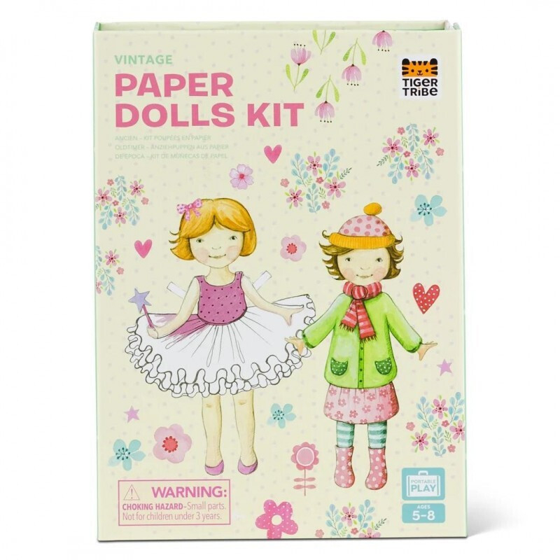 Σετ Δραστηριοτητων Tiger Tribe Paper Doll Kit Vintage