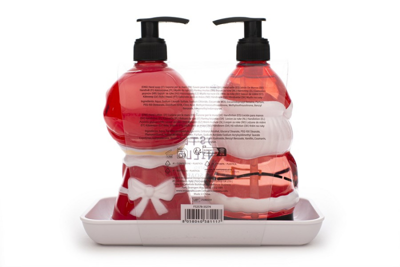 Σετ δώρου Tri-Coastal κρεμοσάπουνο 310ml και lotion χεριών 310ml Santa Couple