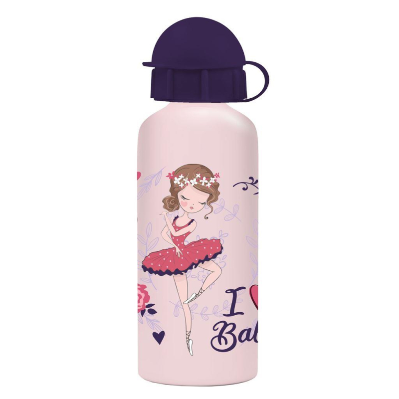 Σετ φαγητοδοχείο PP 800ml - παγούρι αλουμινίου 500ml Must I love ballet