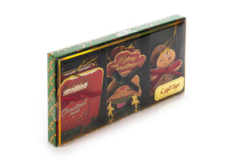 Σετ gift tag Tri-Coastal Reindeer 6 τεμ