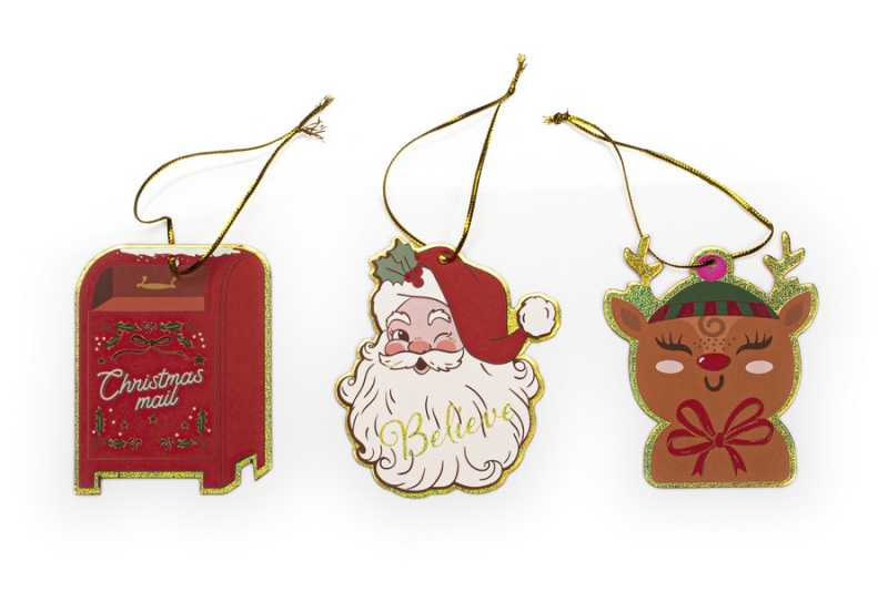 Σετ gift tag Tri-Coastal Reindeer 6 τεμ