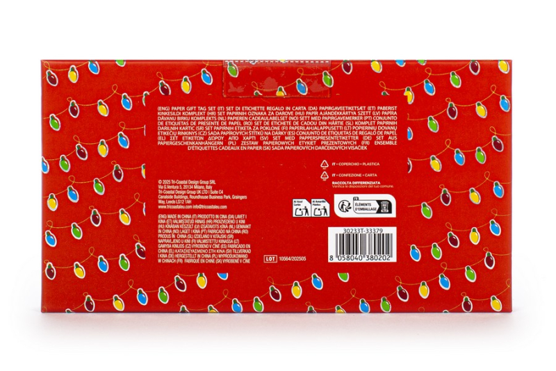Σετ gift tag Tri-Coastal Santa 6 τεμ