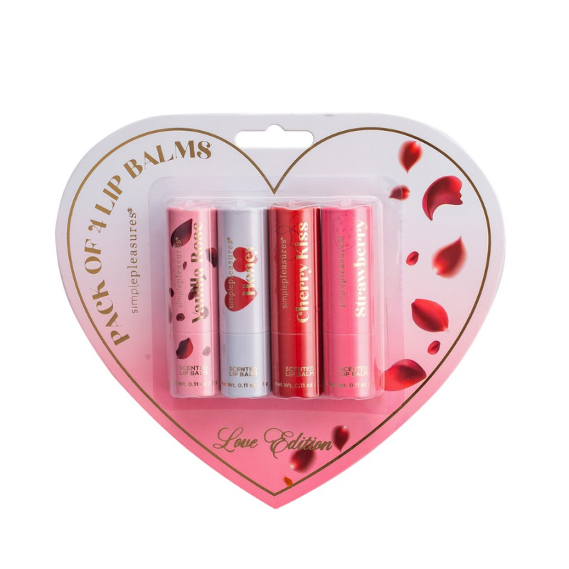 Σετ Lip Balm Tri-Coastal Love edition 4 τεμ