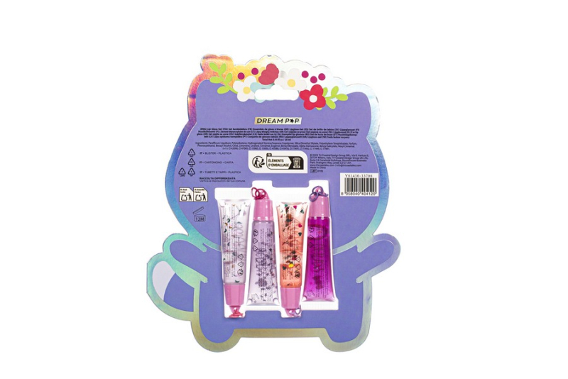Σετ lip gloss Tri-Coastal 4 τεμ Kitty