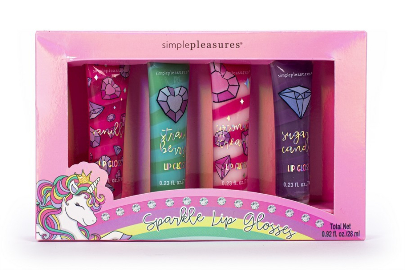 Σετ lip gloss Tri-Coastal 4 τεμ Unicorns