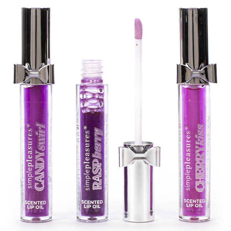 Σετ Lip Oil Tri-Coastal ιριδίζοντα Candy Whisper purple 3 τεμ