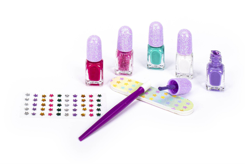 Σετ μανικιούρ Tri-Coastal 5 τεμ βερνίκια νυχιών, αυτοκόλλητα και εργαλεία καρδιά