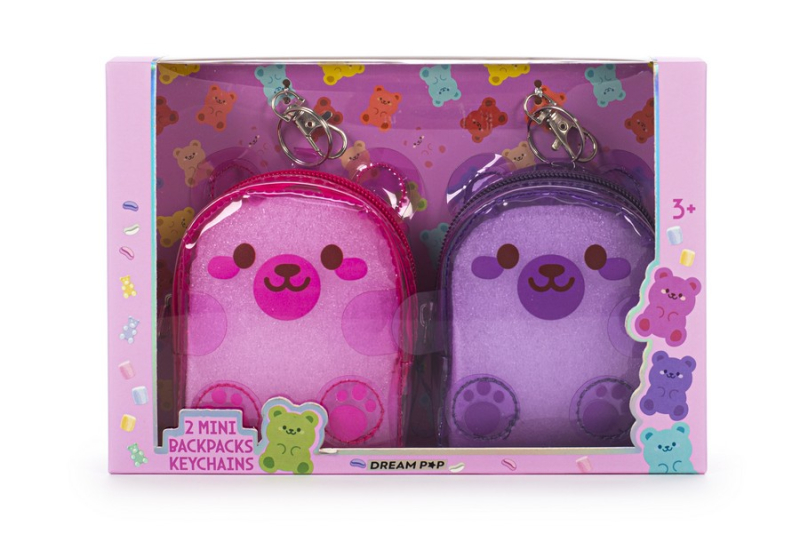 Σετ mini σακίδιο πλάτης μπρελόκ Bear 2 τεμ