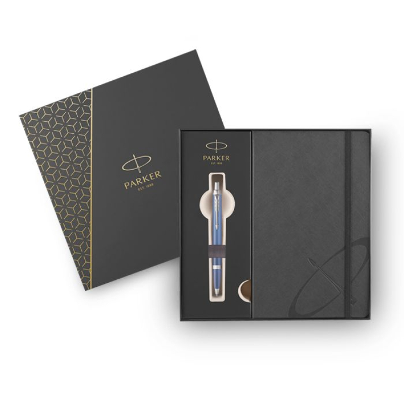 Σετ Parker IM Rituals Blue Ballpoint με σημειωματάριο