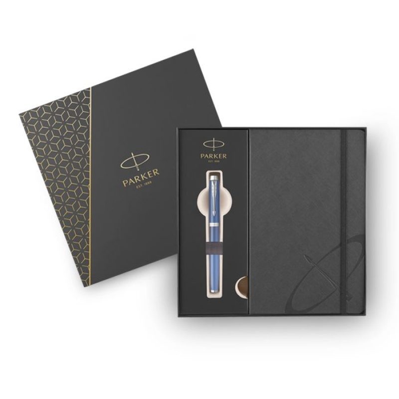Σετ Parker IM Rituals Blue Rollerball με σημειωματάριο