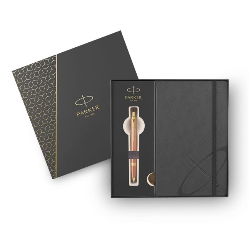 Σετ Parker IM Rituals Orange Ballpoint με σημειωματάριο