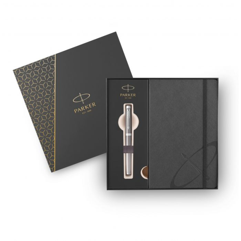 Σετ Parker IM Rituals T. Grey Πένα με σημειωματάριο