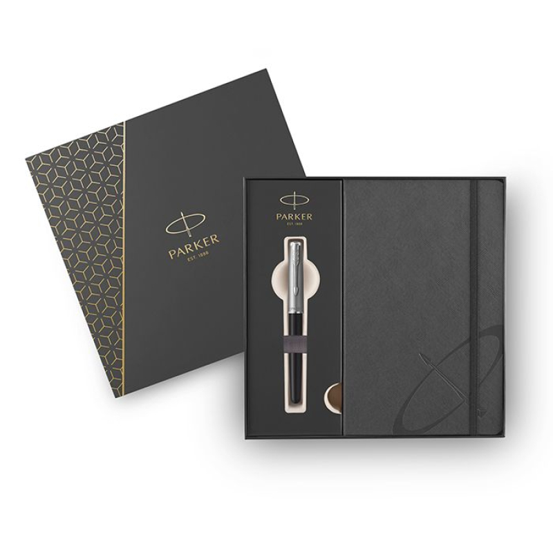 Σετ Parker Sonnet Essential  Essential Black CT Πένα F με σημειωματάριο