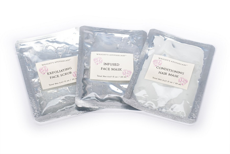 Σετ περιποιησης προσώπου Tri-Coastal Vanilla με μάσκα προσώπου, scrub και μάσκα μαλλιών