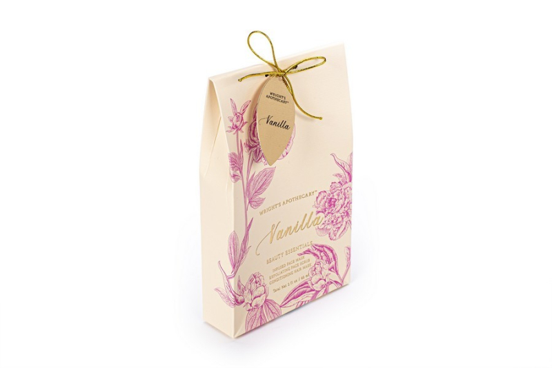 Σετ περιποιησης προσώπου Tri-Coastal Vanilla με μάσκα προσώπου, scrub και μάσκα μαλλιών