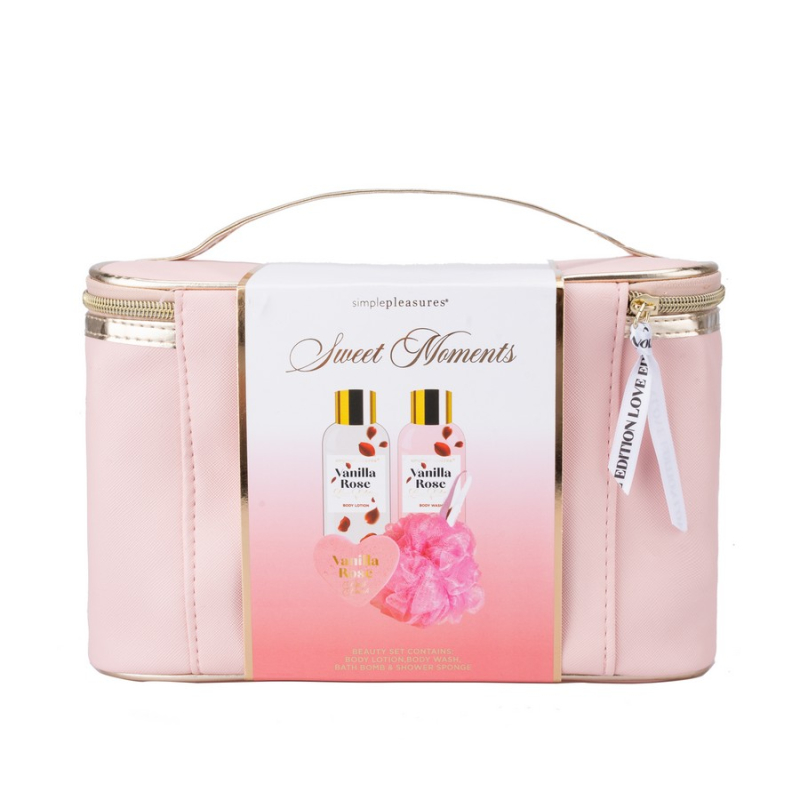 Σετ περιποίησης σώματος Tri-Coastal νεσεσέρ με bodywash, body lotion, baτh bomb και σφουγγάρι
