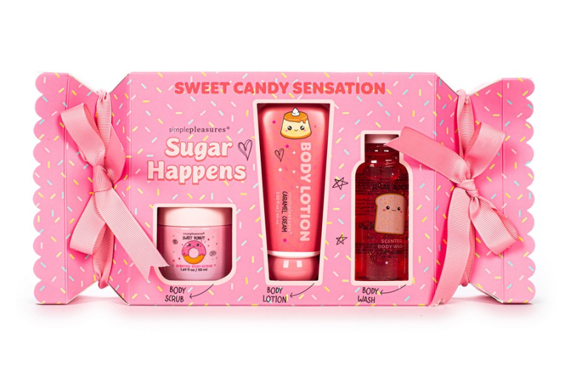 Σετ περιποίησης σώματος Tri-Coastal Sugar Happens Body wash, lotion και scrub