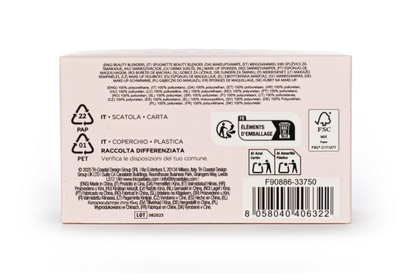 Σετ σφουγγαράκια μακιγιάζ Tri-Coastal Macarons 3 τεμ
