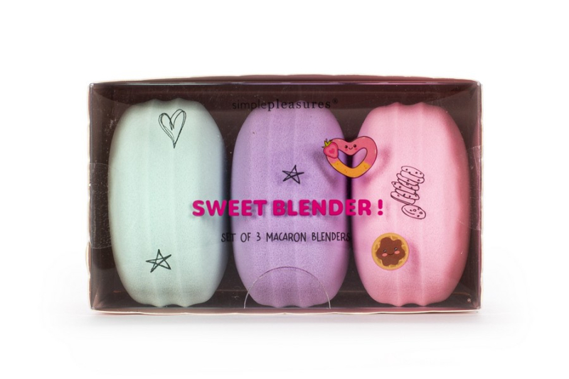 Σετ σφουγγαράκια μακιγιάζ Tri-Coastal Macarons 3 τεμ