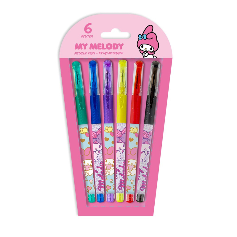 Σετ στυλό μεταλλικό My Melody 6 τεμ