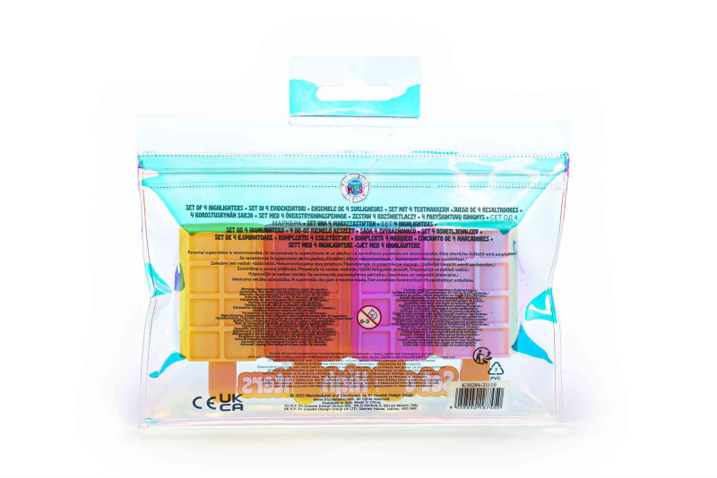 Σετ υπογραμμιστές Tri-Coastal Ice creams II 4 τεμ