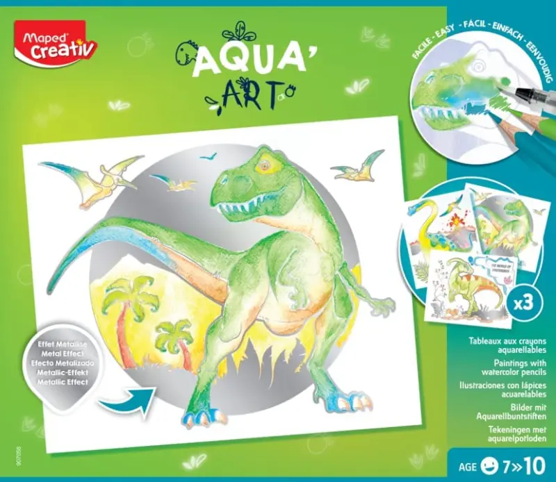Σετ ζωγραφικής Maped Creative Aqua Art Δεινόσαυρος