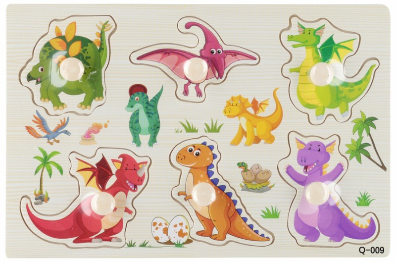 Σφηνώματα Dino 6 τεμ 23x15x1cm
