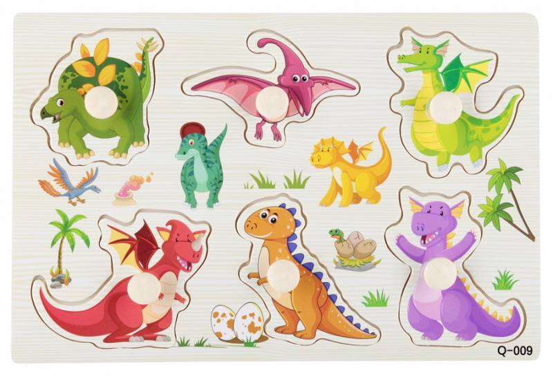 Σφηνώματα Dino 6 τεμ 23x15x1cm