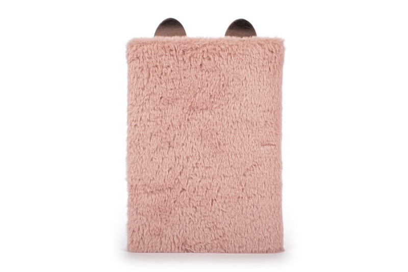 Σημειωματάριο Tri-Coastal fur rose gold ears