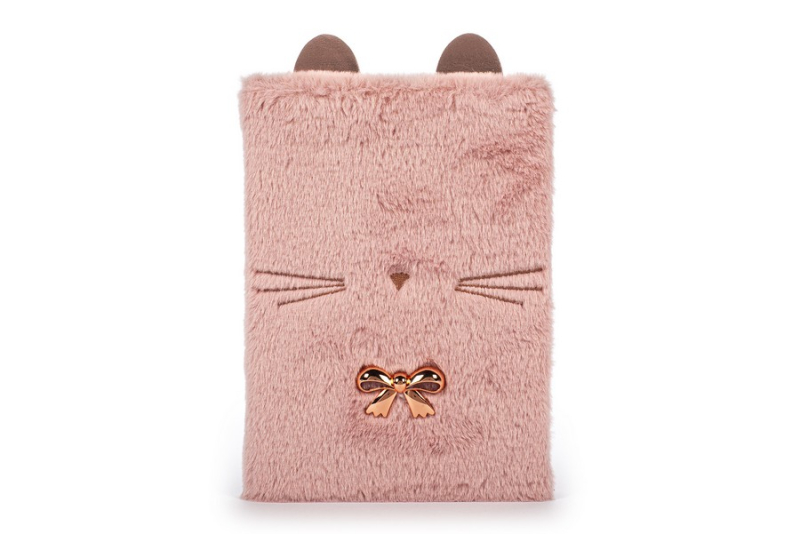 Σημειωματάριο Tri-Coastal fur rose gold ears