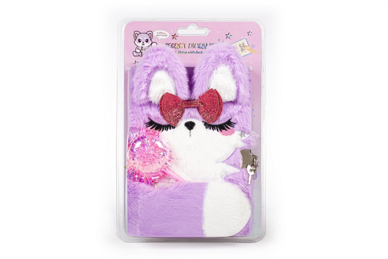 Σημειωματάριο Tri-Coastal με κλειδαριά και στυλό Foxy
