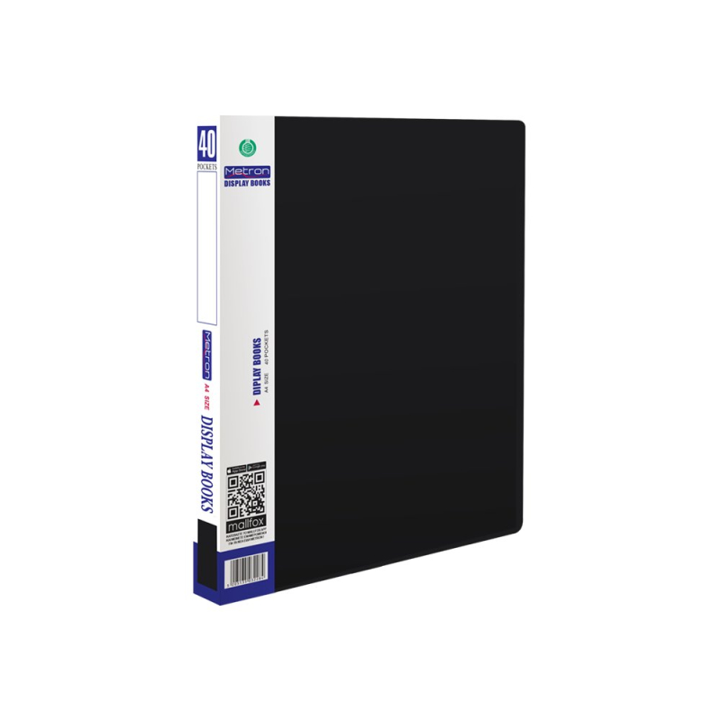 Σουπλ Metron Α4 40 ζελατίνες μαύρο