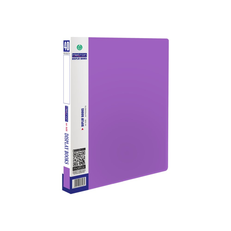Σουπλ Metron Α4 40 ζελατίνες παστέλ μωβ