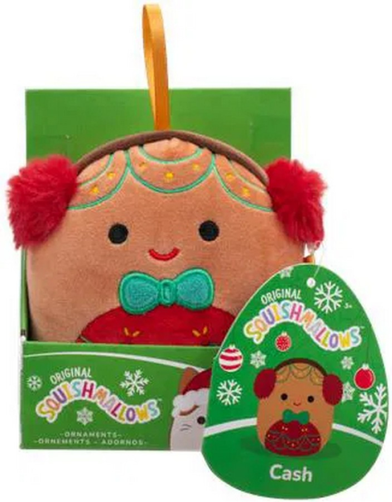 Squishmallows Xmas Στολίδι Gingerbread Cash 10cm