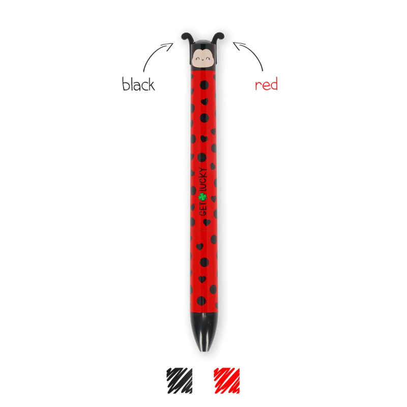 Στυλό Legami Δίχρωμο Click & Clack Ladybug