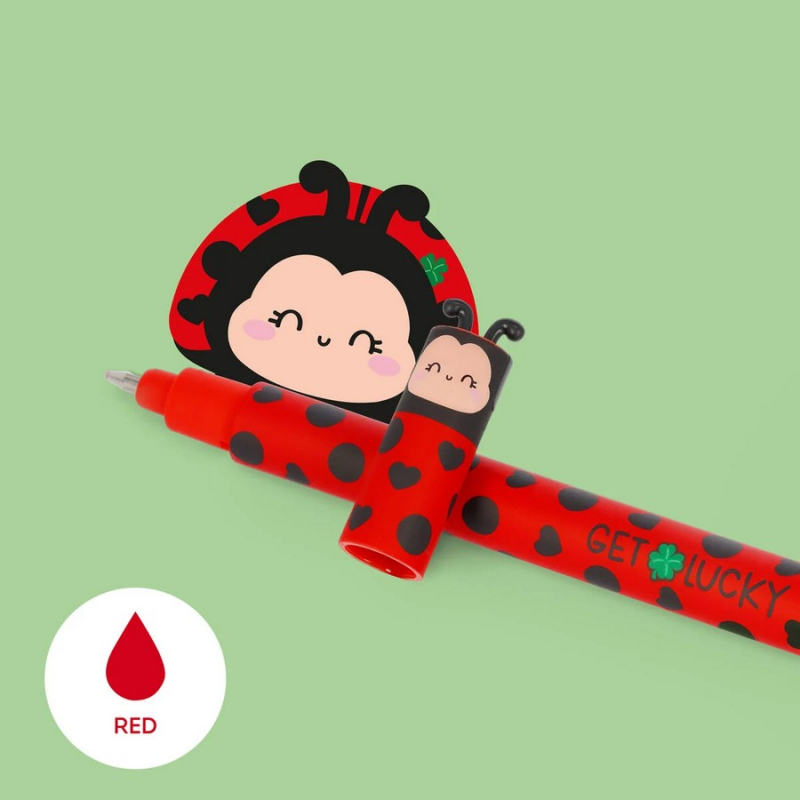 Στυλό Legami με γόμα Ladybug 0.7 mm