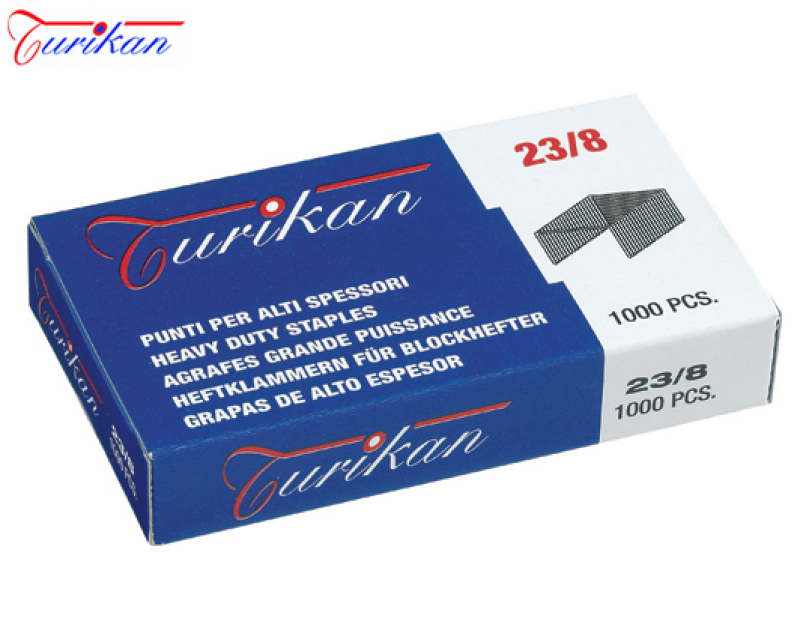 Σύρματα Συρραπτικού Turikan Νο 23/8 1000τεμ