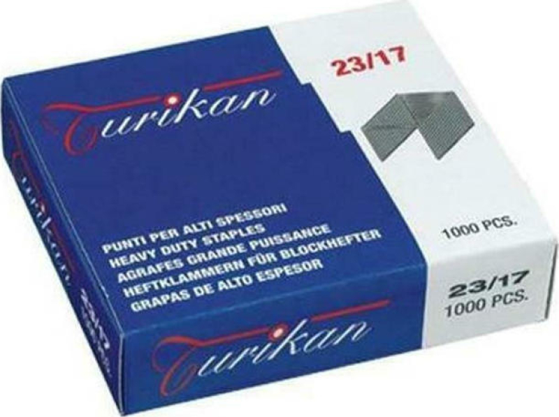 Σύρματα Συρραπτικού Turikan Νο23/17 1000τεμ.