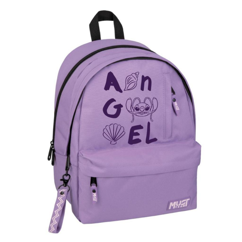 Σχολική τσάντα Must Lilo & Stitch Angel μωβ ανοιχτό