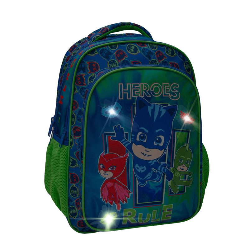 Σχολική τσάντα Must πολυθεσιακή Pj Masks heroes rule 32x18x43  cm