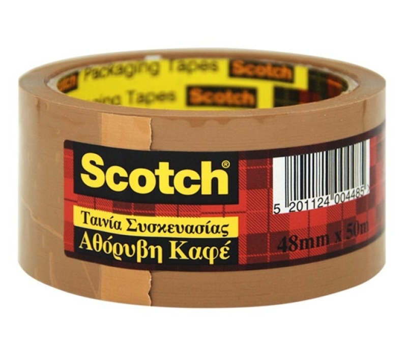 Ταινία Συσκευασίας Scotch Αθόρυβη Καφέ 48mm x 50m
