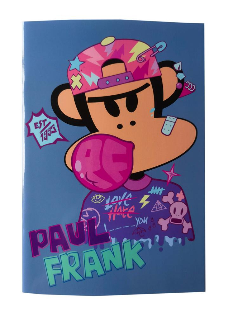 Τετράδιο καρφίτσα BMU Paul Frank Bubble - Punk 17x25 40Φ.