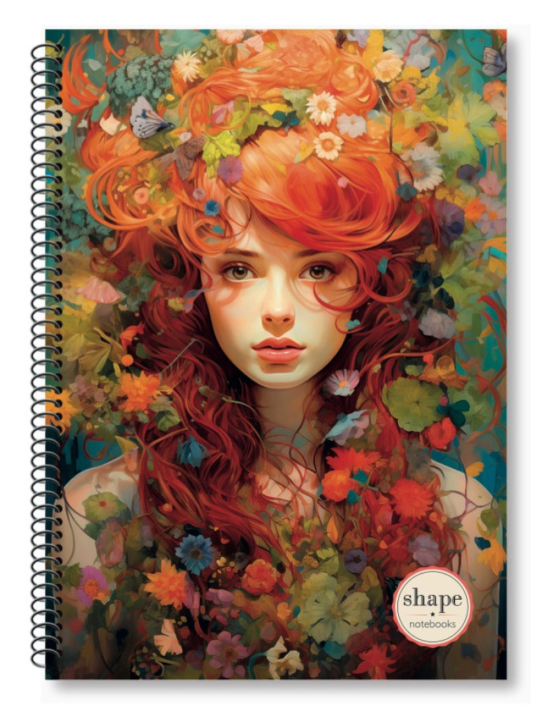 Τετράδιο σπιράλ Shape Crazy 3 θεμάτων A4
