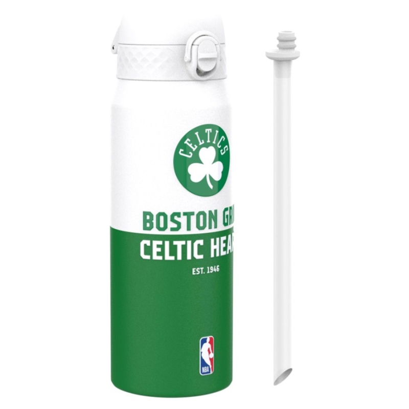 Θερμός μεταλλικός Ion8 με καλαμάκι NBA Boston Celtics 750ml
